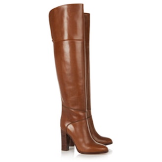Glossed-leather Over-the-Knee Boots