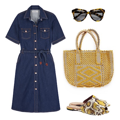 How To Style A Denim Dress Now & Later