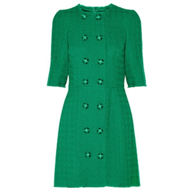 Wool-Blend Tweed Dress