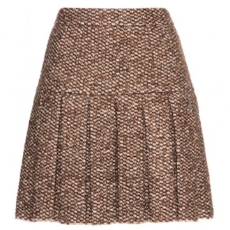 Tweed-Effect Knit Skirt
