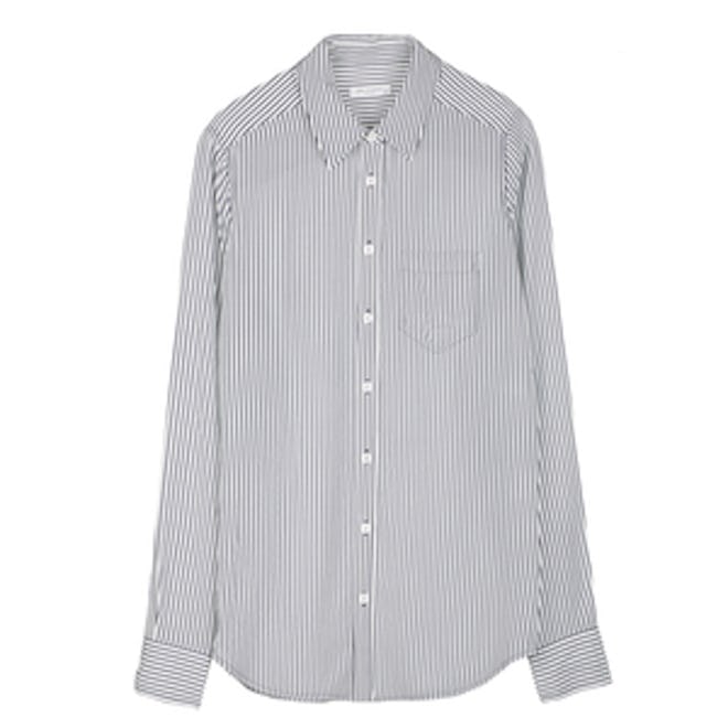 Gable Stripe Print Button Up