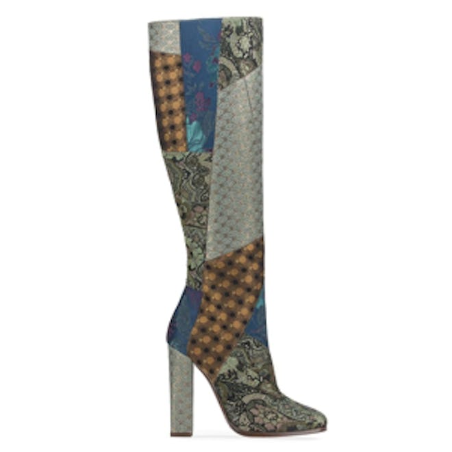 Tall Patchwork Boots