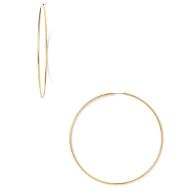 Endless Hoop Earrings In Gold