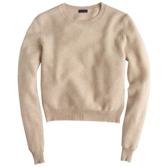 Cropped Cashmere Pullover Sweater