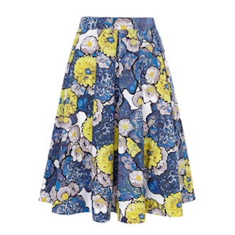 Daisy Floral Print Skirt