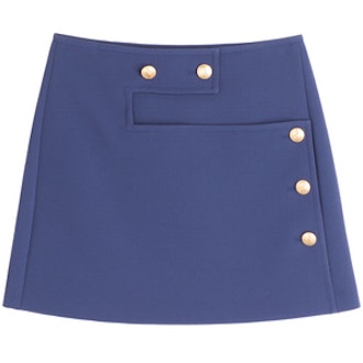 Cotton Twill Mini-Skirt