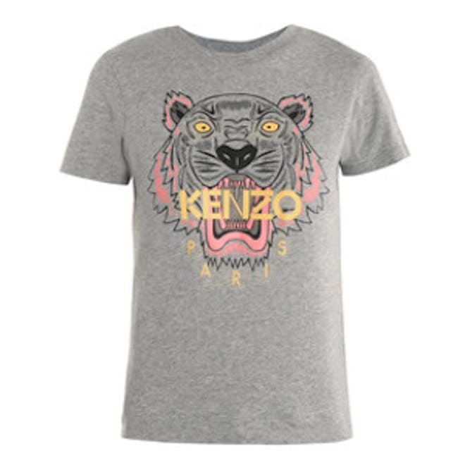 Tiger-Printed Cotton Jersey T-Shirt