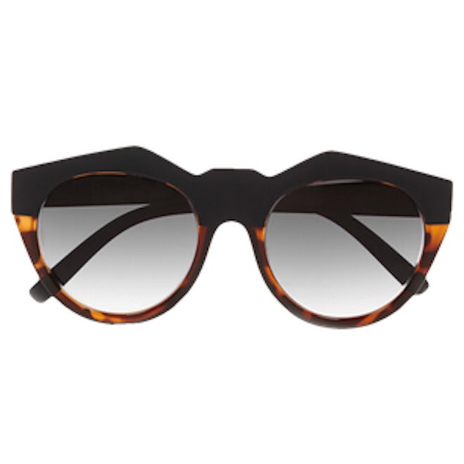 Neo Noir Round-Frame Acetate Sunglasses