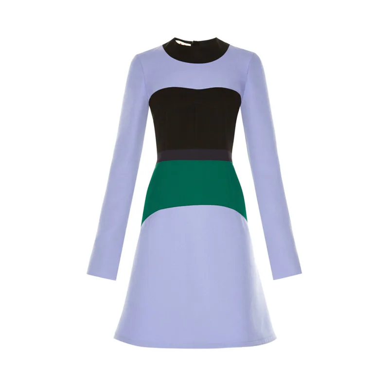 slim fit dress slacks Color Block Maxi Dress