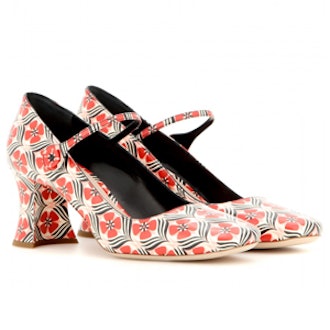 Printed Patent Leather Pumps