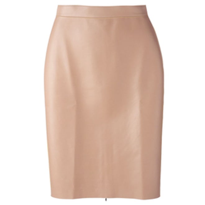 Faux Leather Pencil Skirt