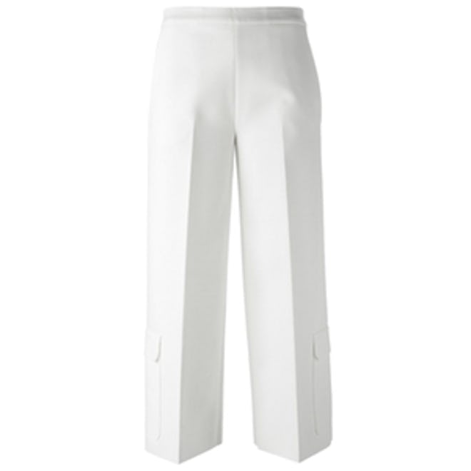 Patch Pocket Cropped Trousers