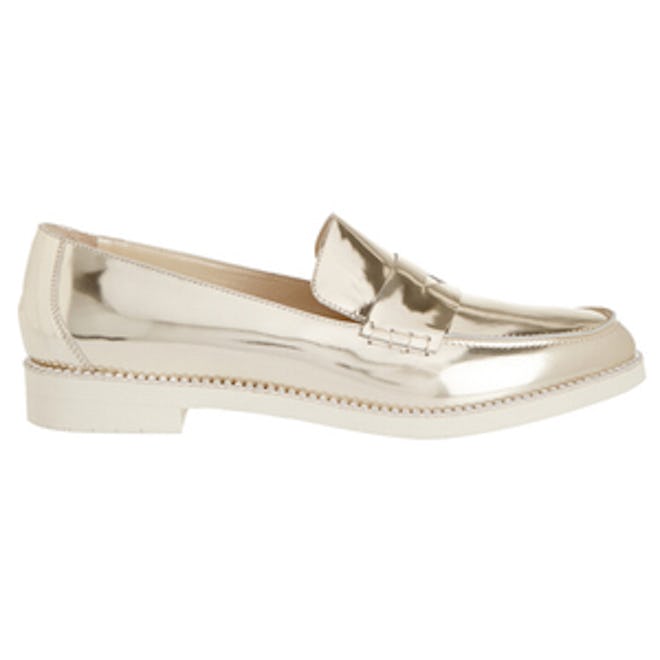 Tenzin Metallic Leather Loafers