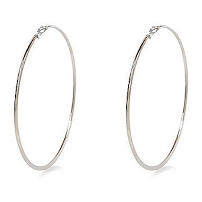 Silver-Tone Oversize Earrings