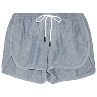 Cotton-Chambray Shorts