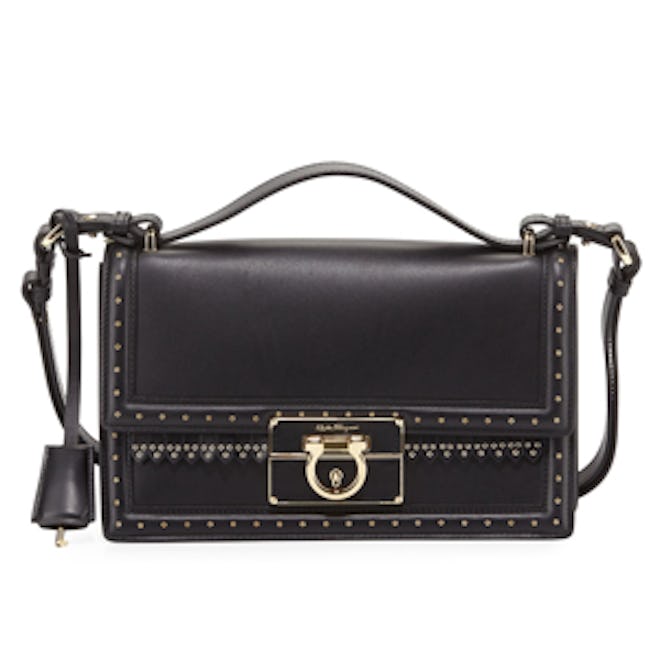 Aileen Studded-Leather Shoulder Bag