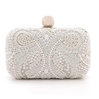 Box Clutch with Embroidered Beading