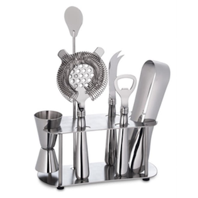 Stainless Steel Bar Tools Set with Stand