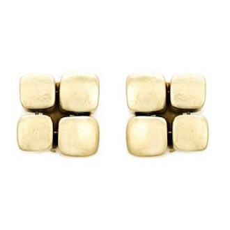 Four Square Clip-on Earrings