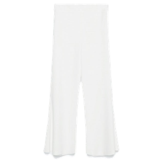 Cropped Flare Trousers
