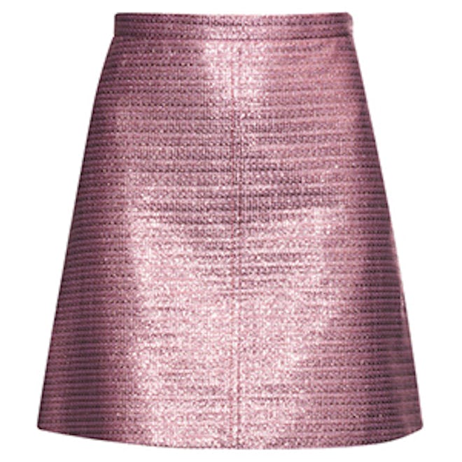 Metallic Jacquard Skirt