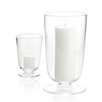 Doria Small Glass Hurricane Candle Holder