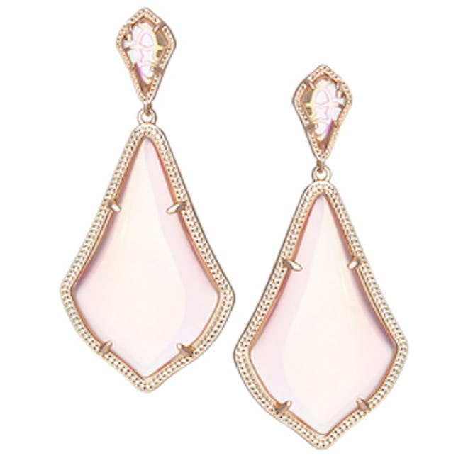 Alexis Earrings in Iridescent Peach