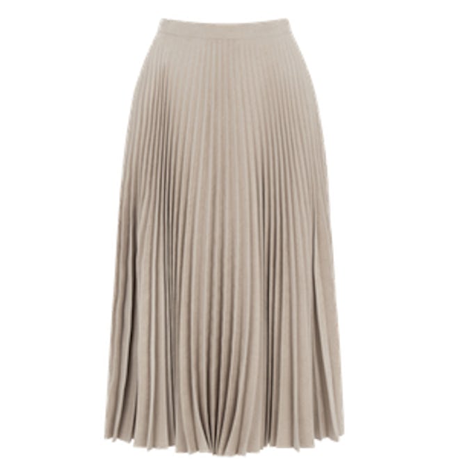 Moleskin Pleated Skirt