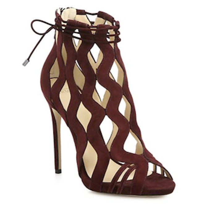 Suede Cutout Sandals