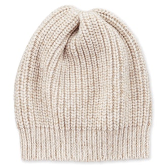 Cashmere-Blend Paillette Beanie Hat