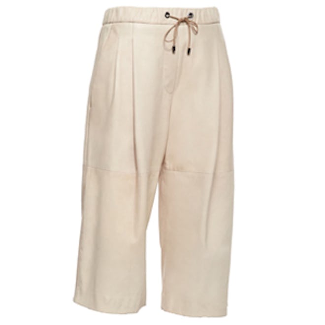 Leather Drawstring Culottes