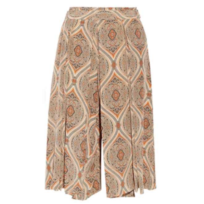 Lummy Printed Silk Culottes