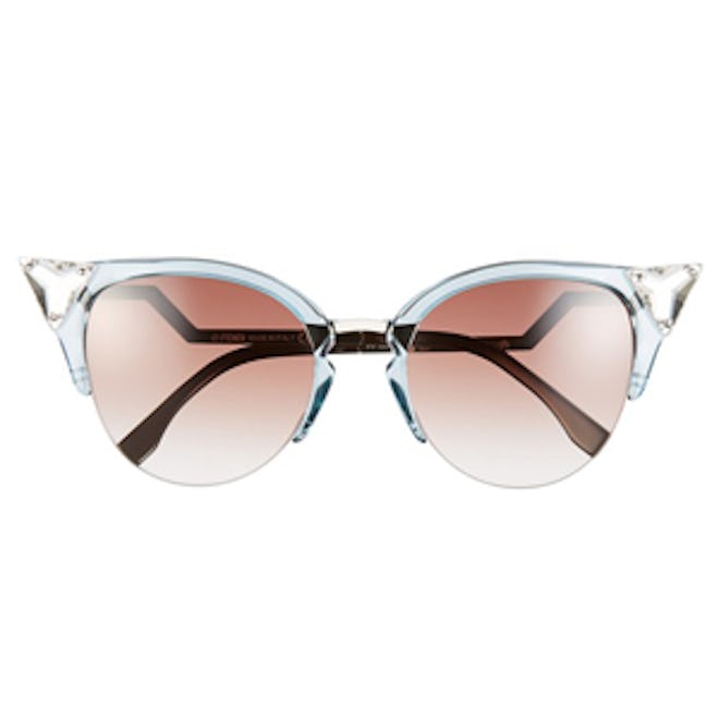 Crystal Tipped Cat Eye Sunglasses