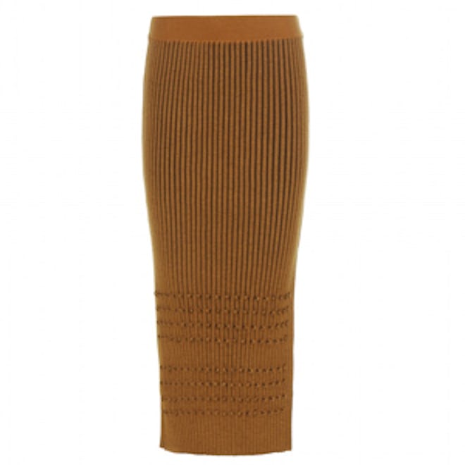 Ribbed Jersey Skirt