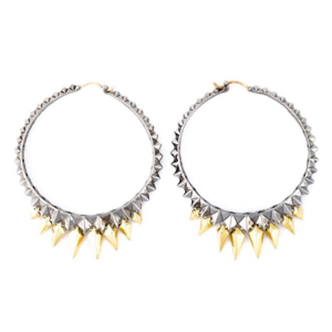 Studded Hoop Earrings