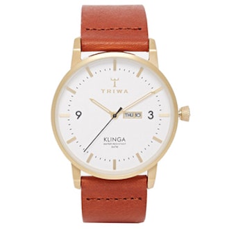 Klinga Leather Strap Watch