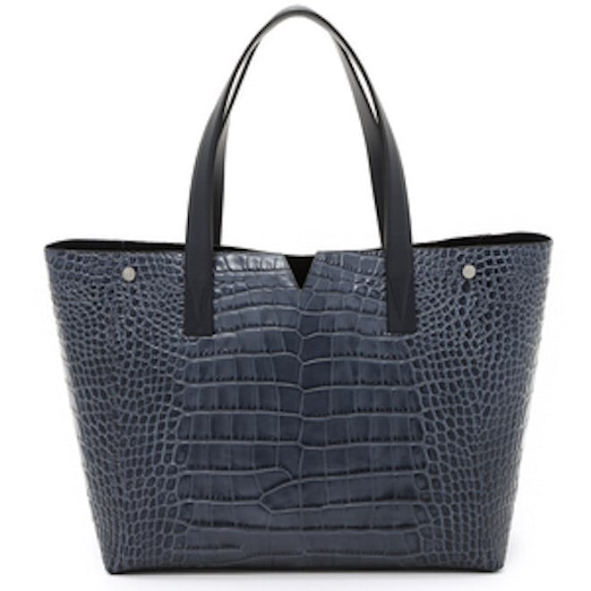 Croc Embossed Medium Tote