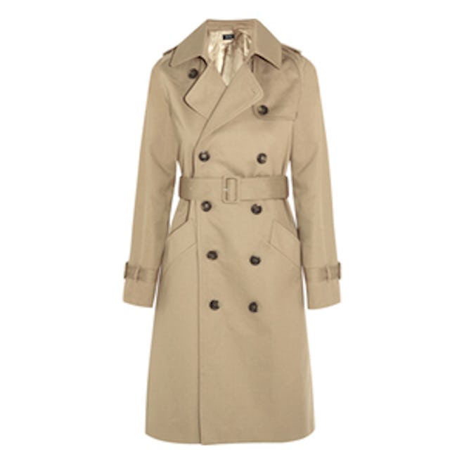 Vendee Cotton-Twill Trench Coat