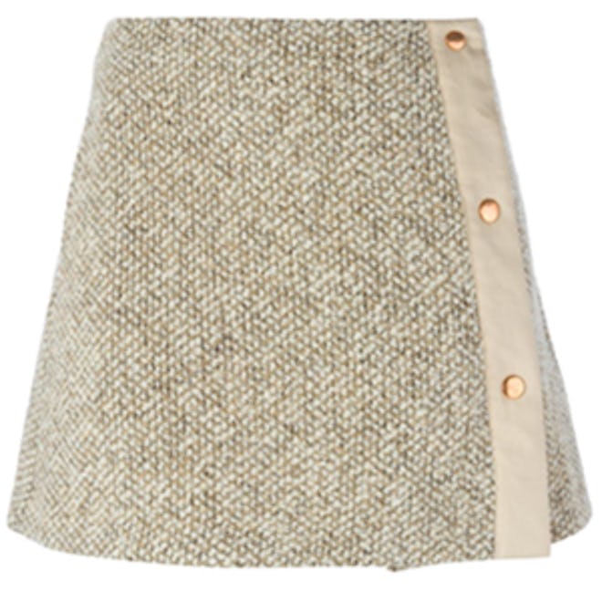 Tweed Wrap Skirt