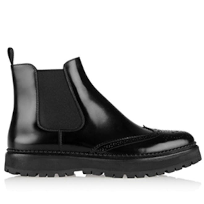 Glossed-leather Chelsea Boots