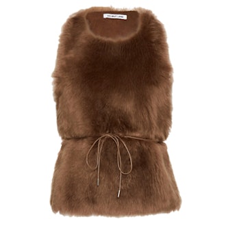 Brushed Shearling Sleeveless Top