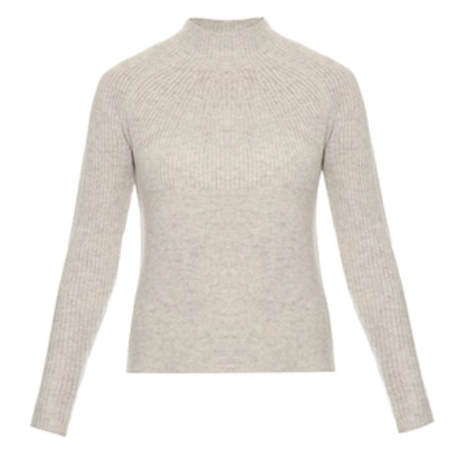 Mock-Neck Cashmere Sweater