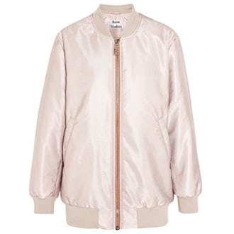 Selow Satin-Faille Bomber Jacket