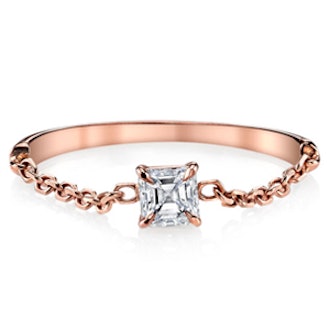 .21 Carat Diamond & Rose Gold Chain Ring