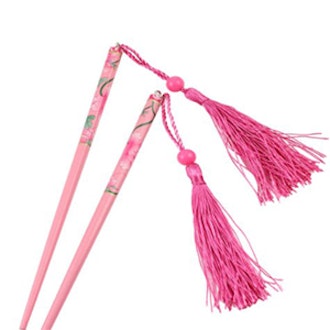 Pink Tassel Pink Hair Chopsticks