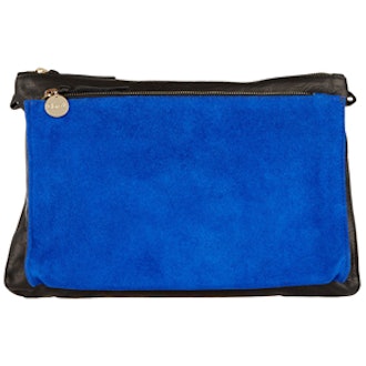 Gosee Washed-Leather and Suede Shoulder Bag