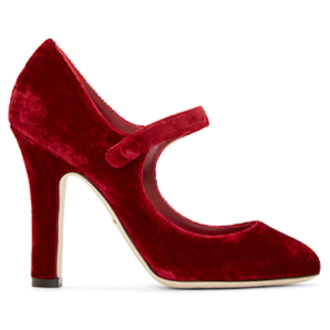 Red Mary Jane Heels