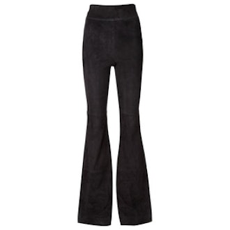 Flared Suede Trousers