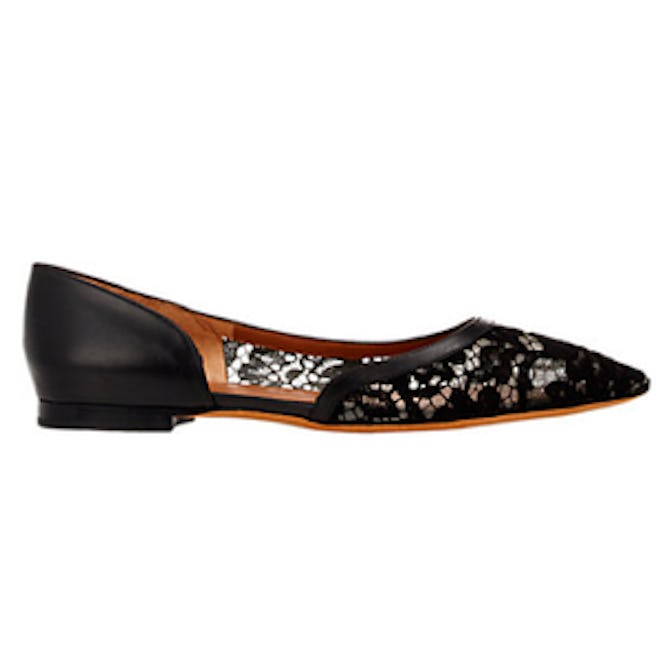 Lace & Leather D’Orsay Flats