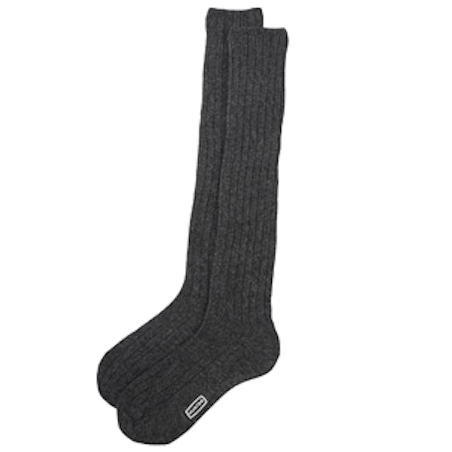 Ribbed Knee Socks